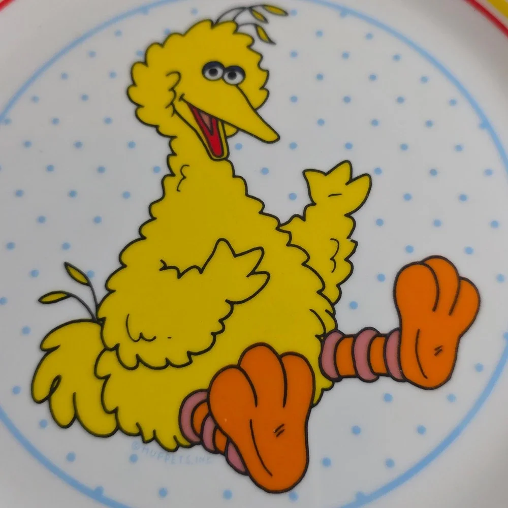 Vintage Sesame Street Big Bird Porcelain Plate JMP Marketing Japan‎ 8.5
